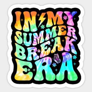 In My Summer Break Era Tie Dye Teacher Summer Break Vacation Sticker